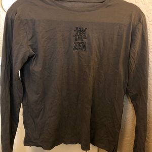 gray ‘zen’ long sleeve shirt